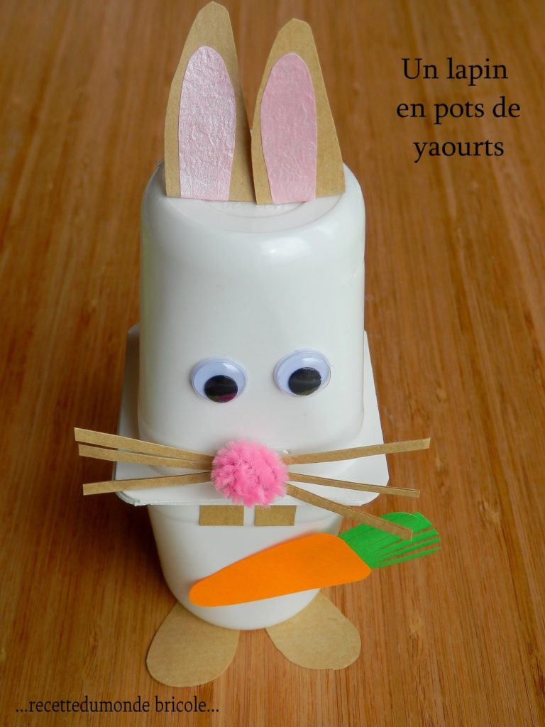 38 activités et bricolages pour enfants à faire avec des pots de yaourt 